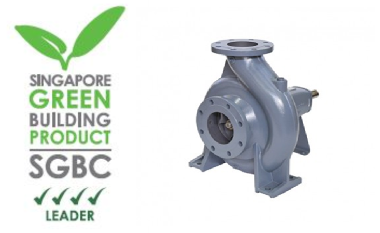 Ebara is awarded 3 & 4-tick(s) rating for the Model GS End Suction Volute Pump
